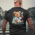 Ricercatore Di Orsacchiotti Con Un Divertente Da Laboratorio T-shirt da uomo con stampa posteriore Regalos para ancianos