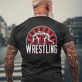 Ring Sport Ring Combat Ringer Wrestler T-Shirt mit Rückendruck Geschenke für alte Männer