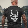 Rocker RockhandHeavy Metal Handyhülle Metal Camiseta Hombre Estampado Espalda Regalos para ancianos