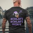 Sad Hamster Schlafi Schlafi T-Shirt mit Rückendruck Geschenke für alte Männer