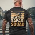 Safari Squad Africa Safari Abiti Zoo Safari Tour Costume T-shirt da uomo con stampa posteriore Regalos para ancianos