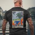 Sainte Maxime France Travel T-Shirt mit Rückendruck Geschenke für alte Männer