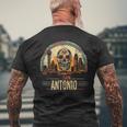 San Antonio Sugar Skull Cinco De Mayo Fiesta Matching Men's T-shirt Back Print Gifts for Old Men