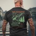 San Francisco California Cool Souvenir Rústico San Francisco Camiseta Hombre Estampado Espalda Regalos para ancianos