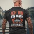 Sarkasmus Ich Bin Ein Mann T-Shirt mit Rückendruck Geschenke für alte Männer