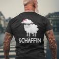 Schäffin Chefin Schäf T-Shirt mit Rückendruck Geschenke für alte Männer