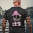 Schlafi Schlafi Sad Hamster Hamstie Meme Sleep T-Shirt mit Rückendruck Geschenke für alte Männer