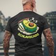 Schlavocado Avocado Pyjamas Nightdress Pyjamas Sleep T-Shirt mit Rückendruck Geschenke für alte Männer