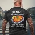 Schnitzel Löve Keine Probleme Question Schnitzel T-Shirt mit Rückendruck Geschenke für alte Männer