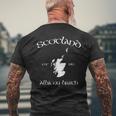 Scotland Map T-Shirt mit Rückendruck Geschenke für alte Männer