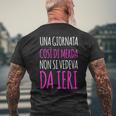 Scritte Divertenti Donna Giornata Di Merda T-shirt da uomo con stampa posteriore Regalos para ancianos