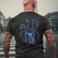 Sea Monster Octopus Tentacoli Kraken Retrointage T-shirt da uomo con stampa posteriore Regalos para ancianos