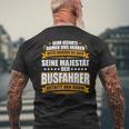 With Seine Majestät Der Busfahrer Cool Print T-Shirt mit Rückendruck Geschenke für alte Männer