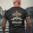 Seine Majestät Der Schalker Betritt Den Raum Beruf Hobby T-Shirt mit Rückendruck Geschenke für alte Männer