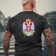 Serbia Balkan Jugo Serbia Srbija Serbe T-Shirt mit Rückendruck Geschenke für alte Männer