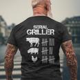 Serie Griller Grill & Smoker Barbecue Chef T-shirt da uomo con stampa posteriore Regalos para ancianos