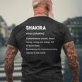 Shakira T-Shirt mit Rückendruck Geschenke für alte Männer