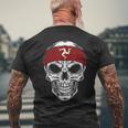 Skull Isle Of Man T-Shirt mit Rückendruck Geschenke für alte Männer