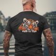 Sleeping Tiger I Tiger Children's T-Shirt mit Rückendruck Geschenke für alte Männer