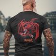 Slifer Sky Dragon Logo Papl604 T-Shirt mit Rückendruck Geschenke für alte Männer