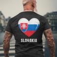 Slovakia Flag Jersey Slovak T-Shirt mit Rückendruck Geschenke für alte Männer