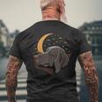 Sonnellino Weimaraner Pigiama Su Weimaraner Dormire T-shirt da uomo con stampa posteriore Regalos para ancianos