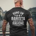 Sono Un Barista E Quindi Ho Sempre Ragione Barman T-shirt da uomo con stampa posteriore Regalos para ancianos