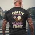 Sono Un Furetto T-shirt da uomo con stampa posteriore Regalos para ancianos