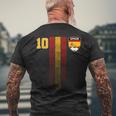 Spagna Bandiera Spagnola Pride Lovers T-shirt da uomo con stampa posteriore Regalos para ancianos