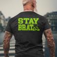 Stay Brat Chuck & Pearl Shoes Men's T-shirt Back Print Gifts for Old Men