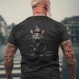 Steampunk Rat Dead Death Grunge Gothic Dark Steam Punk T-Shirt mit Rückendruck Geschenke für alte Männer