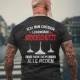 Stocksport Curling Sport T-Shirt mit Rückendruck Geschenke für alte Männer