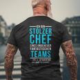 Stolzer Chef Eines Fantastische Teams Saying T-Shirt mit Rückendruck Geschenke für alte Männer