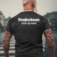 Straßenbauer Straßenbau Zunftzeichen Idea T-Shirt mit Rückendruck Geschenke für alte Männer