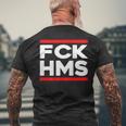 Sul Retro Fck Hms Ebraico Non Invecchiato Regaliintage T-shirt da uomo con stampa posteriore Regalos para ancianos