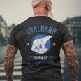 Svalbard Orso Polare Norvegia Longyearbyen Norway Polar Bear T-shirt da uomo con stampa posteriore Regalos para ancianos