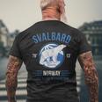 Svalbard Spitzbergen Polar Bear Longyearbyen Norway Polar Bear T-Shirt mit Rückendruck Geschenke für alte Männer