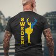 Sweden Flag Stockholm Scandinavia Children'siking T-Shirt mit Rückendruck Geschenke für alte Männer