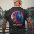 Synthwave Polish Beaver Meme Bober Kurwa Ja Pierdole Bobr T-Shirt mit Rückendruck Geschenke für alte Männer