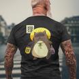 Tanuki Giapponese Marten Dog Bake-Danuki Yokai T-shirt da uomo con stampa posteriore Regalos para ancianos