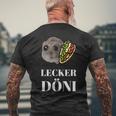 Tasty Döni Sad Hamster Meme T-Shirt mit Rückendruck Geschenke für alte Männer