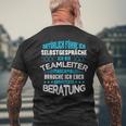 Teamleiter Beratung Team-Leitung Im Office Work & Work T-Shirt mit Rückendruck Geschenke für alte Männer