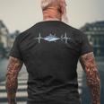 Tonno Gigante Pesce Rosso Pesca Pesca Regalo T-shirt da uomo con stampa posteriore Regalos para ancianos