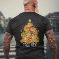 Tree Rex Natale DinosauroRex Divertente Pigiama Natale T-shirt da uomo con stampa posteriore Regalos para ancianos