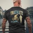 Triatleta Triatlones Triatlón Deportes Camiseta Hombre Estampado Espalda Regalos para ancianos