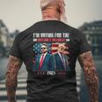 Trump I'm Voting For The Outlaw And Hillbilly Trump Vance Men's T-shirt Back Print Gifts for Old Men