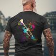 Trumpet T-Shirt mit Rückendruck Geschenke für alte Männer