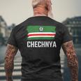 Tschetschenien Tschetschene Tschetschenen Chechnya T-Shirt mit Rückendruck Geschenke für alte Männer