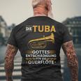 Tuba Entschädigung Querflöte Blasmusik Festival Bass Tubist T-Shirt mit Rückendruck Geschenke für alte Männer