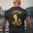 Une Bonne Journée Commence Avec Le Café Et Les Girafes T-shirt imprimé au dos Cadeaux pour les vieillards